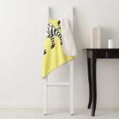 Funny zebra illustratie cartoon sherpa deken (In situ)