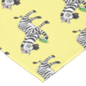 Funny zebra illustratie cartoon tafelkleed (Gekanteld)