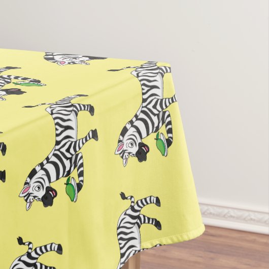 Funny zebra illustratie cartoon tafelkleed (Voorbeeld)