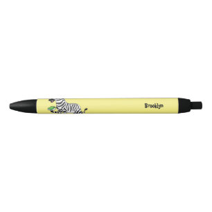 Funny zebra illustratie cartoon zwarte inkt pen