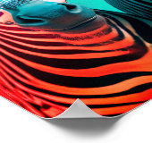 Funny Zebras Cute Zoo Animals Pet Glasses Poster (Hoek)