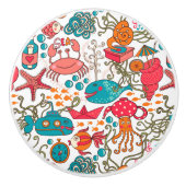 Funny Zee Animals Ceramic Knob Keramische Knop (Voorkant)