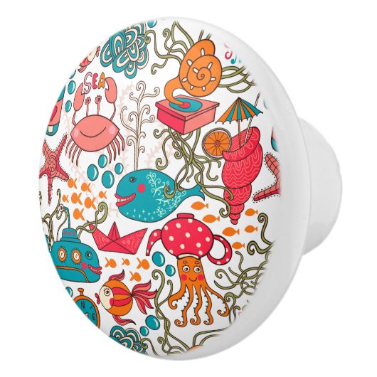 Funny Zee Animals Ceramic Knob Keramische Knop (Rechts)