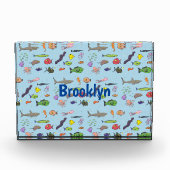 Funny zee createert cartoon illustratiepatroon fotoblokken (Voorkant)