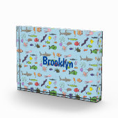 Funny zee createert cartoon illustratiepatroon fotoblokken (Rechts)