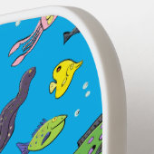 Funny zee createert cartoon illustratiepatroon pickleball paddle (Links Detail)