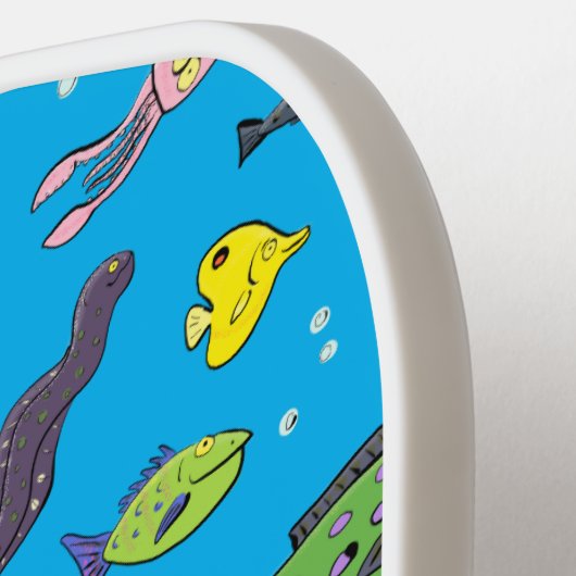 Funny zee createert cartoon illustratiepatroon pickleball paddle (Links Detail)