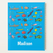 Funny zee createert cartoon illustratiepatroon planner (Achterkant)