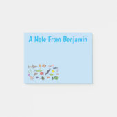 Funny zee createert cartoon illustratiepatroon post-it® notes (Voorkant)