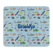 Funny zee createert cartoon illustratiepatroon snijplank (Voorkant)