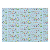 Funny zee createert cartoon illustratiepatroon tafelkleed (Voorkant (Horizontaal))