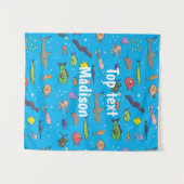 Funny zee createert cartoon illustratiepatroon wandkleed (Voorkant (horizontaal))