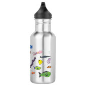 Funny zee createert cartoon illustratiepatroon waterfles (Rechts)