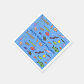 Funny zee createert illustratie cartoon servet (Hoek)