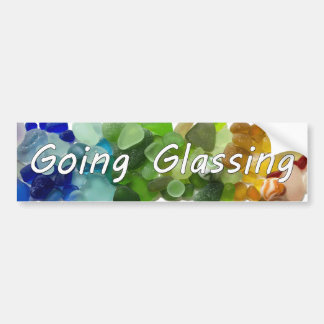 Funny zee glass, strand, regenboogbumper sticker