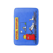 Funny zee gulls petrel cartoon humor badmat (Voorkant Verticaal)