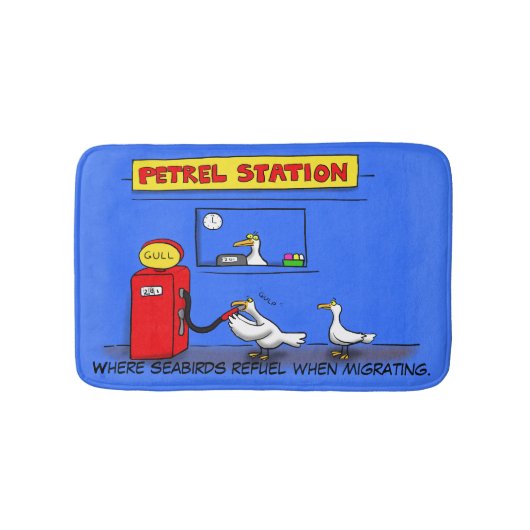 Funny zee gulls petrel cartoon humor badmat (Voorkant)