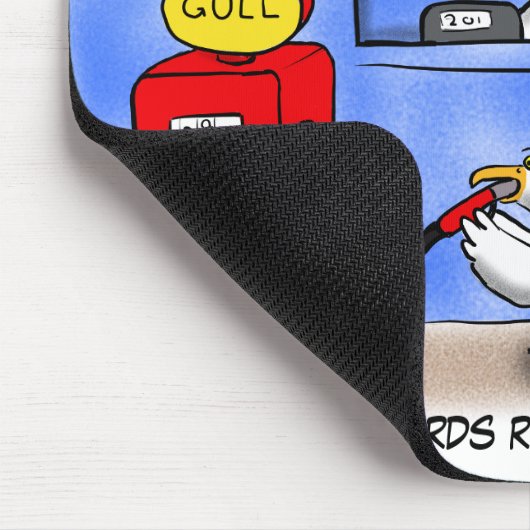 Funny zee gulls petrel cartoon humor muismat (Hoek)