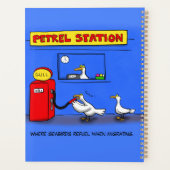 Funny zee gulls petrel cartoon humor planner (Achterkant)