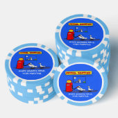 Funny zee gulls petrel cartoon humor poker chips (Opstapeling)