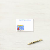 Funny zee gulls petrel cartoon humor post-it® notes (Op bureau)
