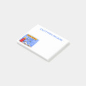 Funny zee gulls petrel cartoon humor post-it® notes (Schuin)