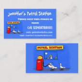 Funny zee gulls petrel cartoon humor visitekaartje (Voorkant / Achterkant)