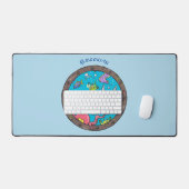 Funny zee, onderwatertrekkend, cartoon bureaumat (Keyboard & Muis)