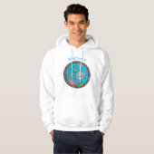 Funny zee, onderwatertrekkend, cartoon hoodie (Voorkant volledig)