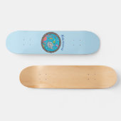 Funny zee, onderwatertrekkend, cartoon persoonlijk skateboard (Horizontaal)