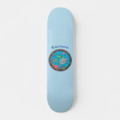 Funny zee, onderwatertrekkend, cartoon persoonlijk skateboard (Voorkant)