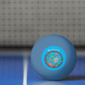 Funny zee, onderwatertrekkend, cartoon pingpongbal (Net)
