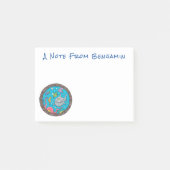 Funny zee, onderwatertrekkend, cartoon post-it® notes (Voorkant)