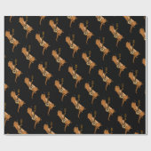 Funny Zee Otter Play Banjo Cadeaupapier (Vlak)