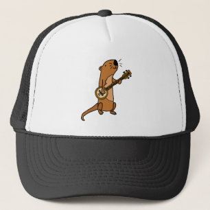 Funny Zee Otter Play Banjo Trucker Pet
