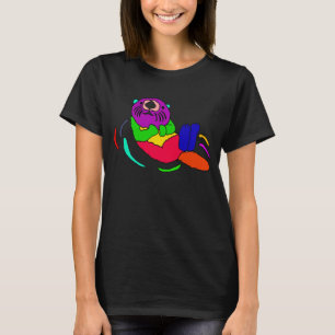 Funny Zee Otter Pop Art Shirt Design