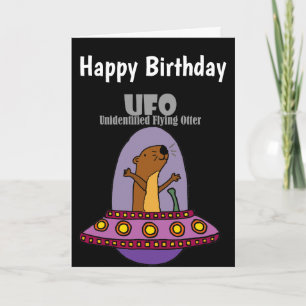Funny Zee Otter UFO niet-geïdentificeerd otter Kaart