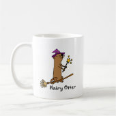 Funny Zee Otter Wizard Cartoon Koffiemok (Links)
