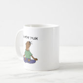 Funny Zee Otter Yoga Artwork Koffiemok (Voorkant links)