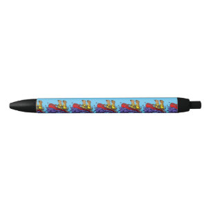 Funny Zee Otters River Rafting Zwarte Inkt Pen