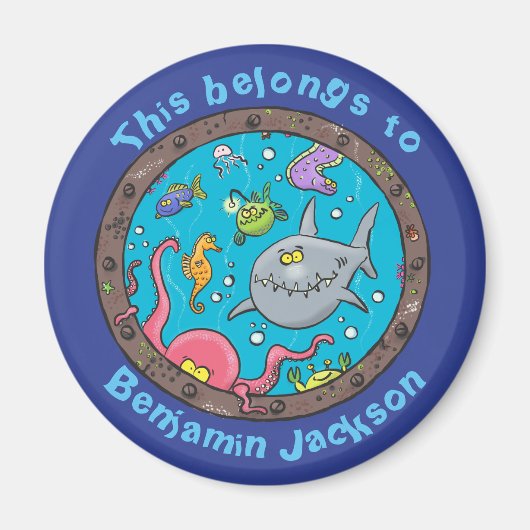 Funny zee schepsels uit de cartoon van de scheepsw magneet (Voorkant)