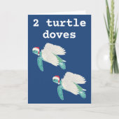 Funny zee schildpad 12 dagen kerstfeestdag Kaart (Voorkant)