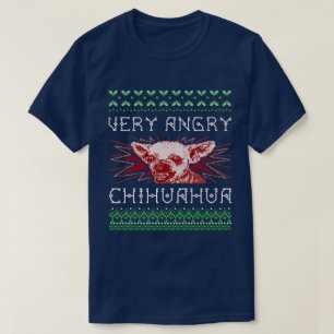 Funny "Zeer Angry Chihuahua" Ugly X-Mas T-shirt