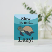 Funny Zeeschildpad Briefkaart (Staand voorkant)