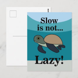 Funny Zeeschildpad Briefkaart
