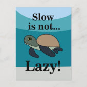Funny Zeeschildpad Briefkaart (Voorkant)