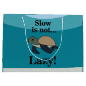 Funny Zeeschildpad Groot Cadeauzakje (Achterkant)