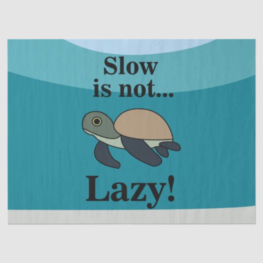Funny Zeeschildpad Tissuepapier (Voorkant)