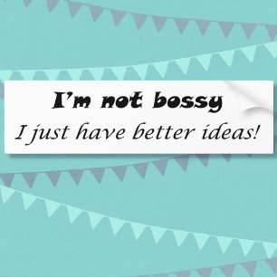 Funny zegt zwarte en witte moderne humor cadeaus bumpersticker