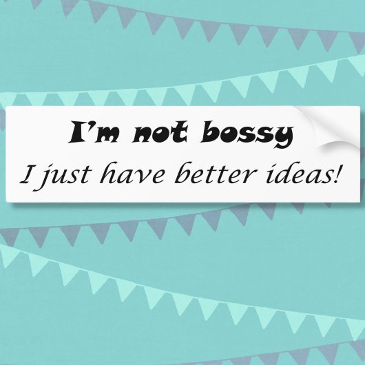 Funny zegt zwarte en witte moderne humor cadeaus bumpersticker